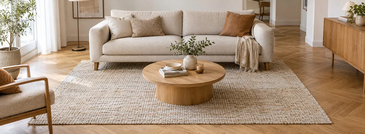Tappeto per il salotto: come scegliere misura, materiale e pelo