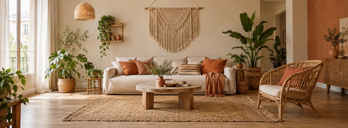 Stile boho: colori, materiali e idee per soggiorno e camera da letto