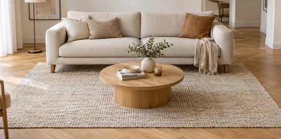 Tappeto per il salotto: come scegliere misura, materiale e pelo