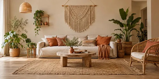 Stile boho: colori, materiali e idee per soggiorno e camera da letto