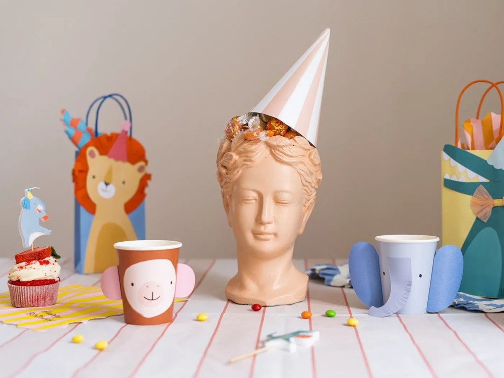 Tovaglia 137x259 cm Peach Stripe - Meri Meri