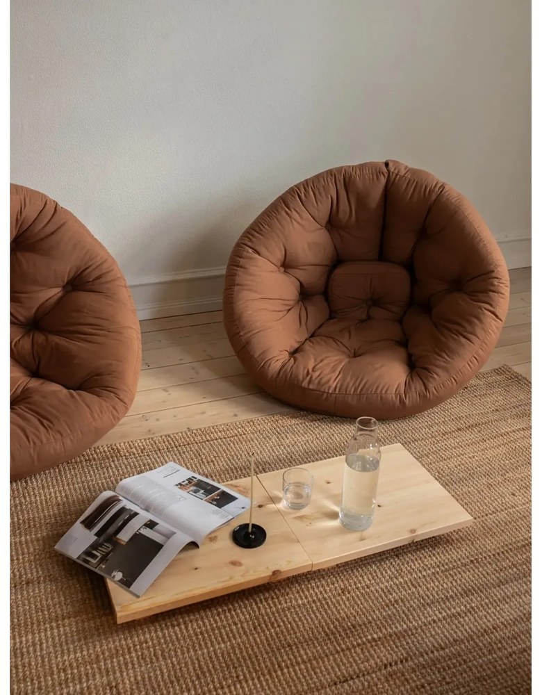 Set di 2 comodini in legno di pino di colore naturale Naturale Dock - Karup Design