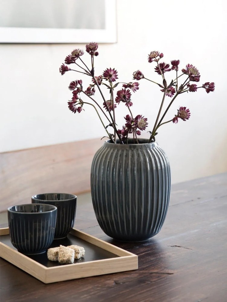 Vaso in ceramica grigia Hammershøi - Kähler Design