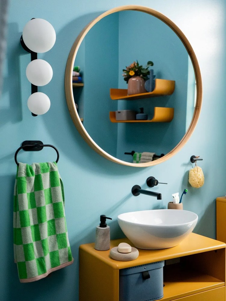 Asciugamano verde in cotone biologico 50x90 cm Retro - Mette Ditmer Denmark