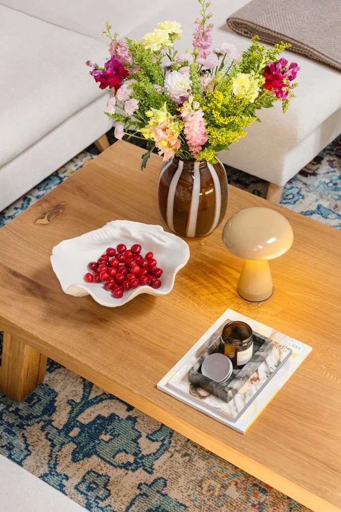 Lampada da tavolo dimmerabile a LED beige con paralume in metallo (altezza 20,5 cm) Rachel - Leitmotiv