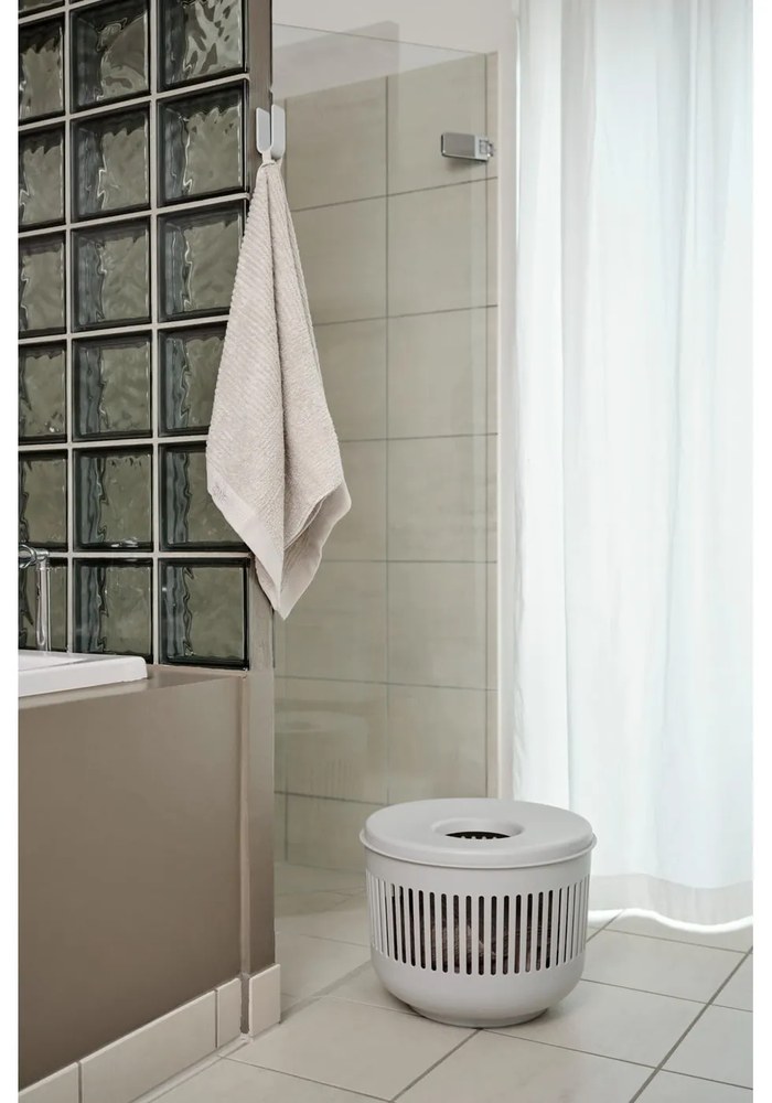 Cesta per il bucato grigio chiaro in plastica 35 l Ume – Zone