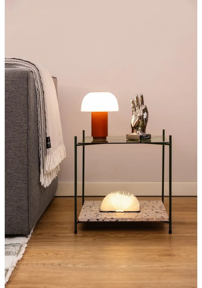 Lampada da tavolo dimmerabile a LED in alluminio arancione (altezza 22 cm) Harvest - Zone