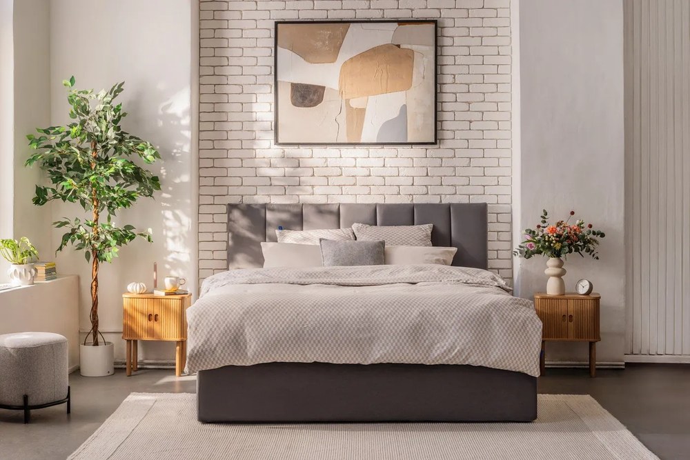 Vaso in gres crema (altezza 26,5 cm) - House Nordic