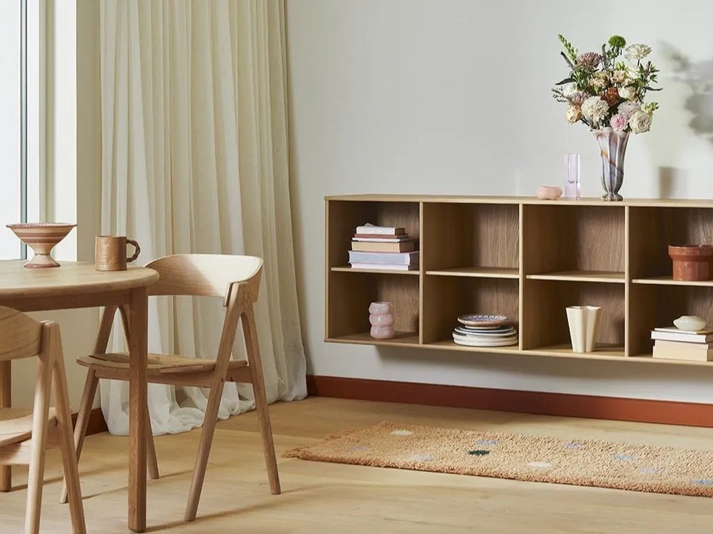 Libreria a sospensione in rovere naturale chiaro 220x61 cm Mistral - Hammel Furniture
