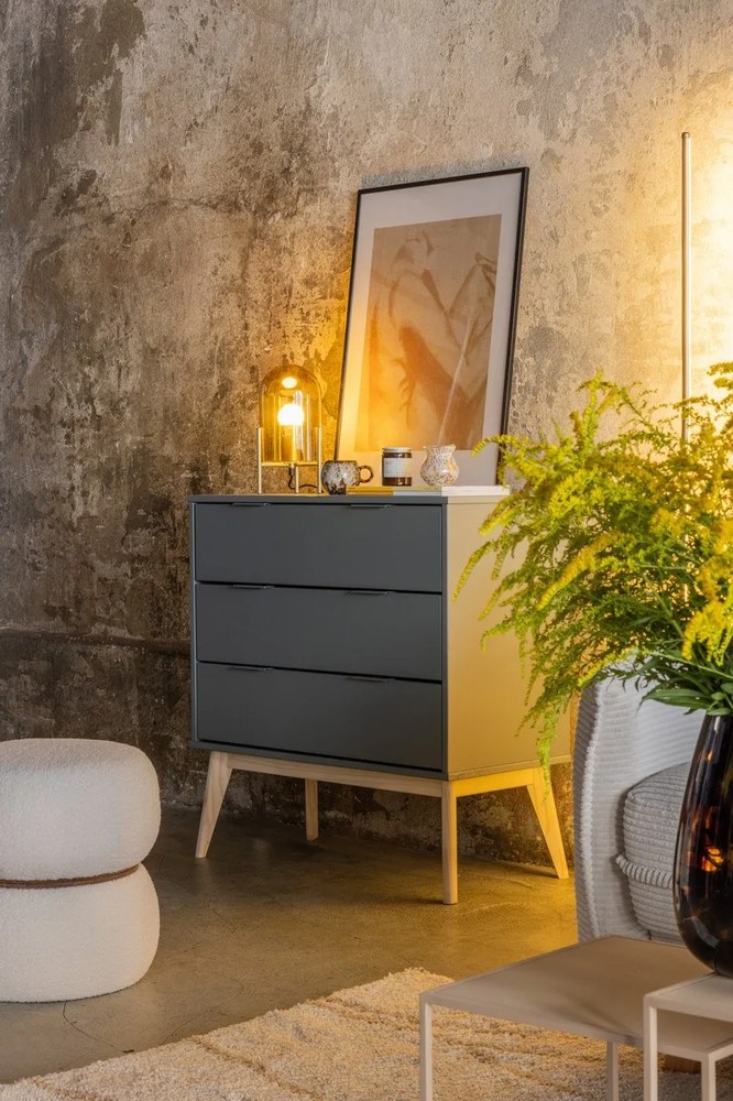 Divano angolare beige allungabile (con penisola a destra) con rivestimento in velluto a coste Tori – Bonami Selection