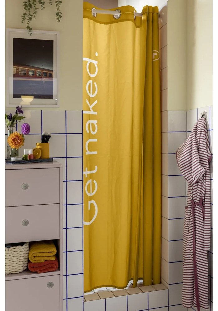 Organizer da bagno in poliresina color senape per dischetti di cotone Tom Tailor T-Color Bath – Wenko