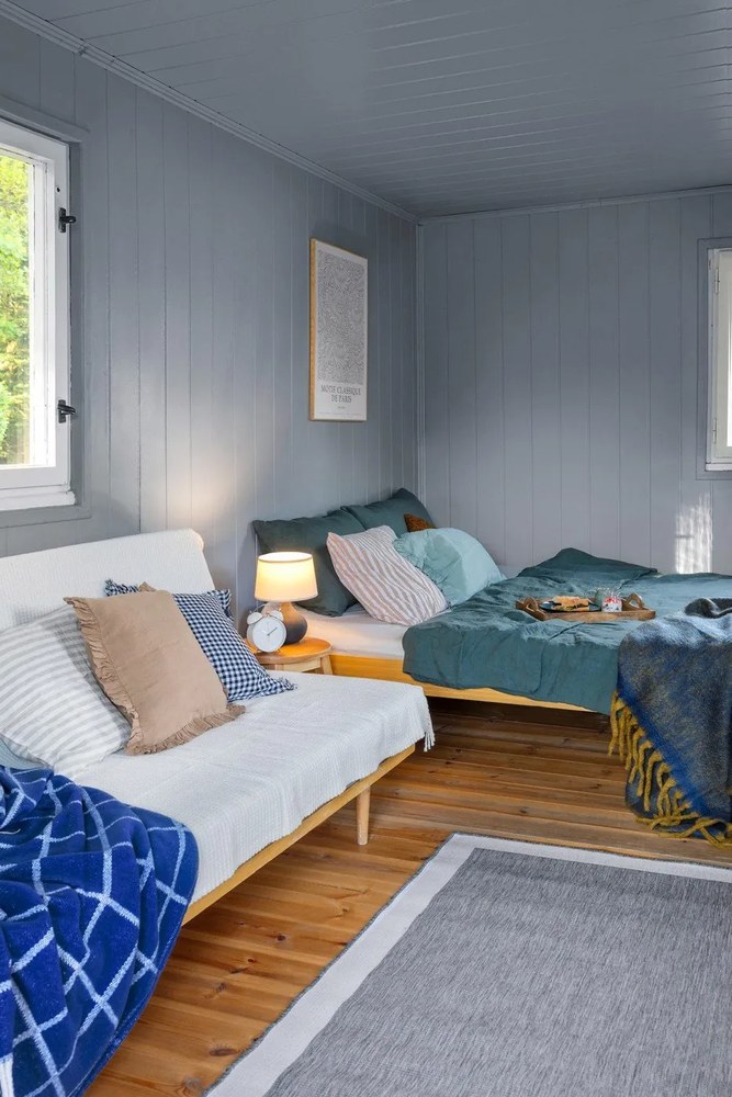 Biancheria verde scuro per letto matrimoniale 200x200 cm Forest Green - Linen Tales