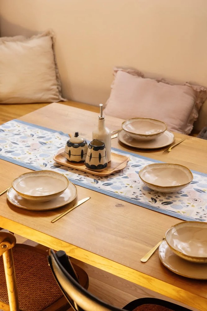 Set da pranzo in gres beige 16 pezzi Glosia - Bonami Selection