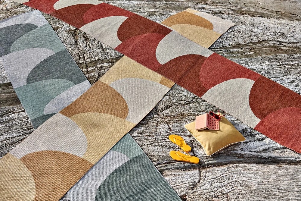 Passatoia da interno/esterno color mattone 70x270 cm Hill Brick Rust – Pappelina