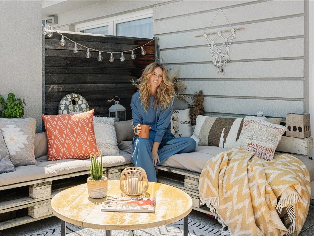 Tappeto da esterno grigio e crema , 160 x 230 cm Biri - NORTHRUGS