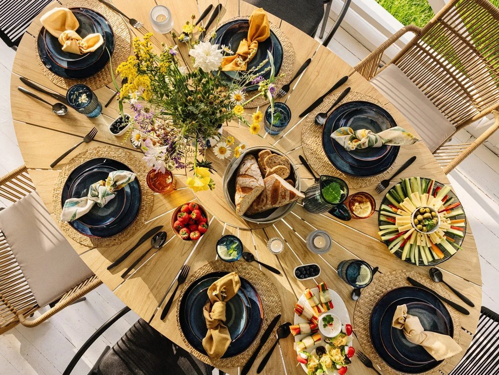 Posate in acciaio inox nero 24 pezzi Black Luxure - Orion