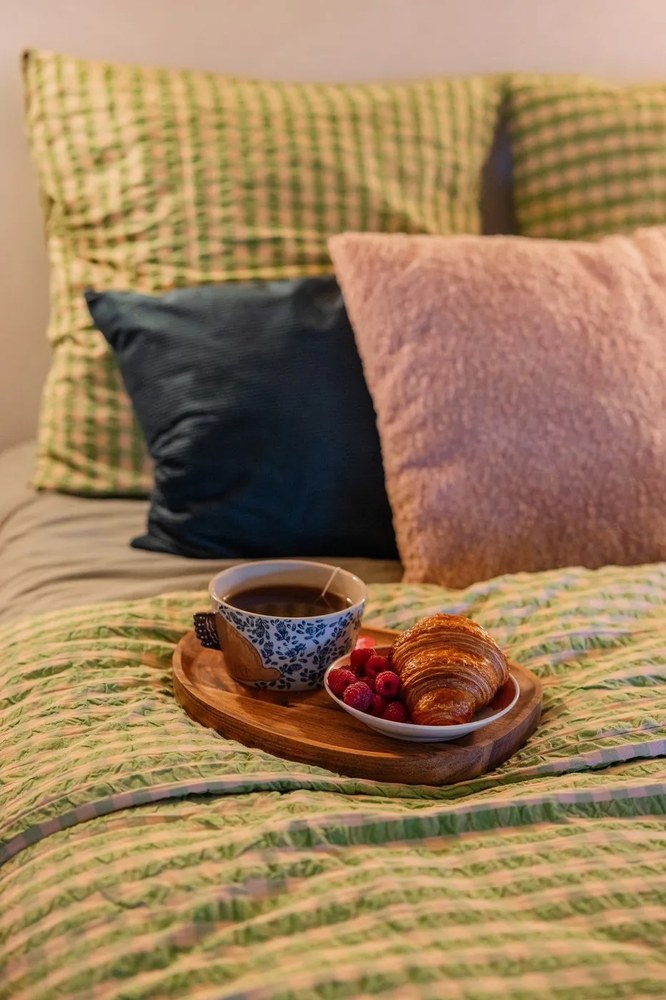 Lenzuolo elastico di cotone beige, 140 x 200 cm - Good Morning