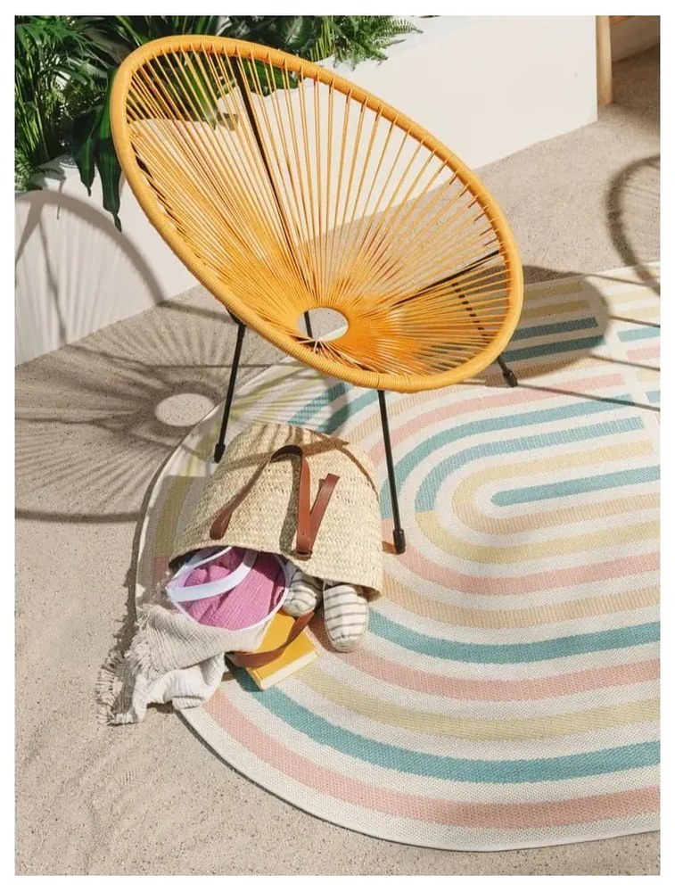 Poltrona da esterno gialla in metallo/in plastica Avocado Comfort – Bonami Selection