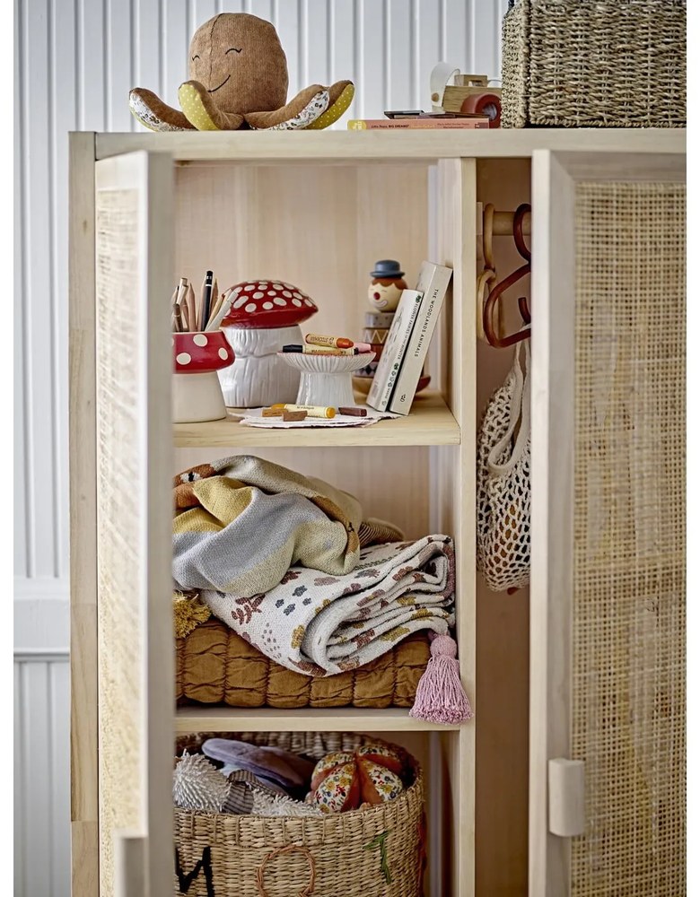 Coperta per neonati bianca e rosa 130x160 cm Kristine - Bloomingville Mini