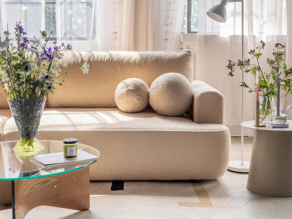 Tappeto arancione/color crema 120x180 cm Linea – Universal