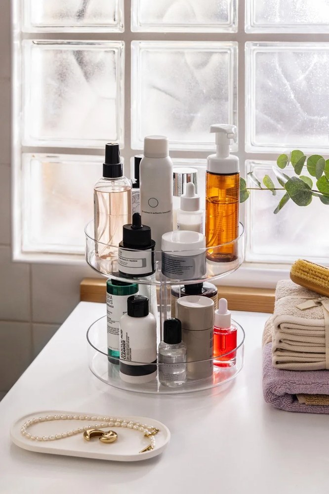 Organizer da bagno in plastica girevole – Casa De Engel