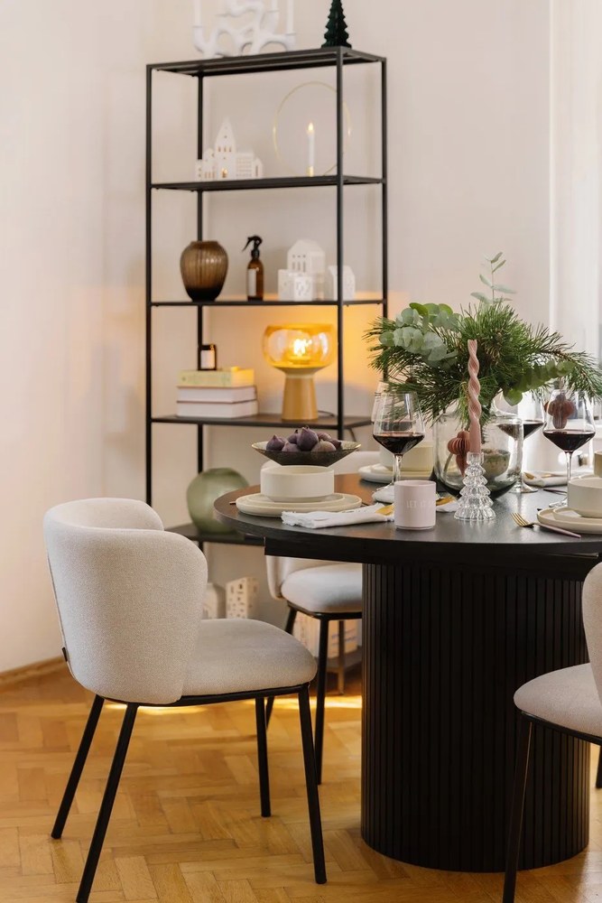Tavolo da pranzo rotondo in rovere pieghevole ø 115 cm Malaga - Bonami Selection