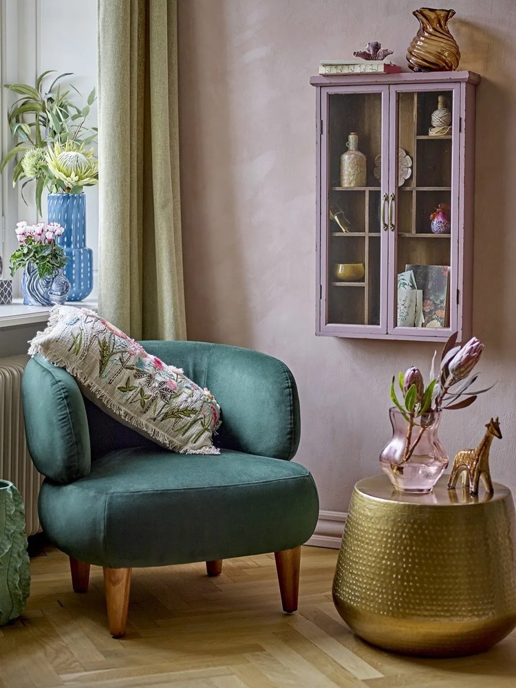 Tavolino da salotto rotondo dorato in metallo ø 50 cm Avola – Bloomingville