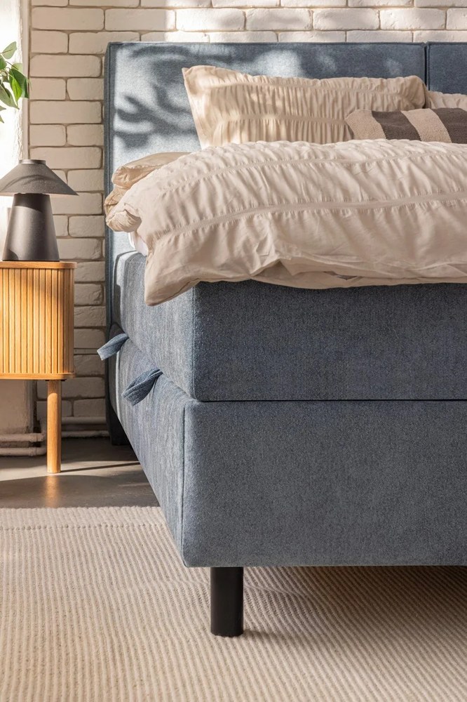 Biancheria da letto beige per letto matrimoniale 200x200 cm Seersucker - Catherine Lansfield