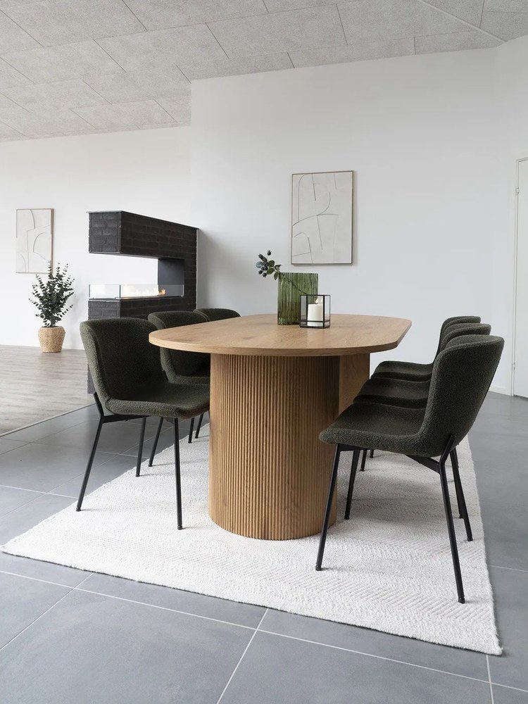 Tavolo da pranzo effetto pioppo 100x210 cm Boavista - House Nordic