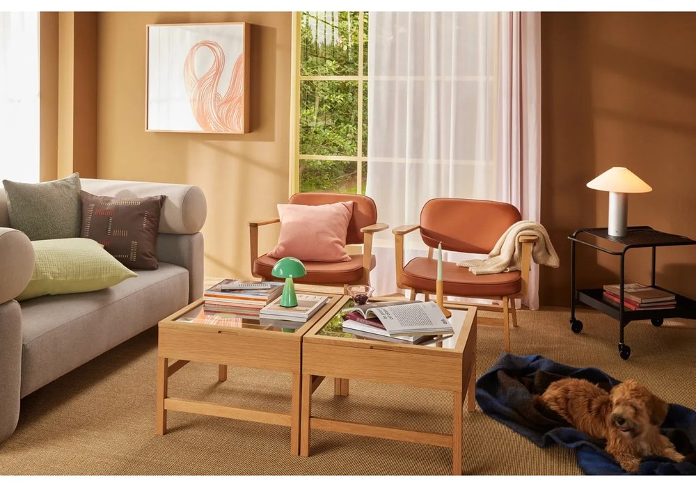 Lampada da tavolo LED dimmerabile color menta (altezza 20 cm) Mush - Hübsch