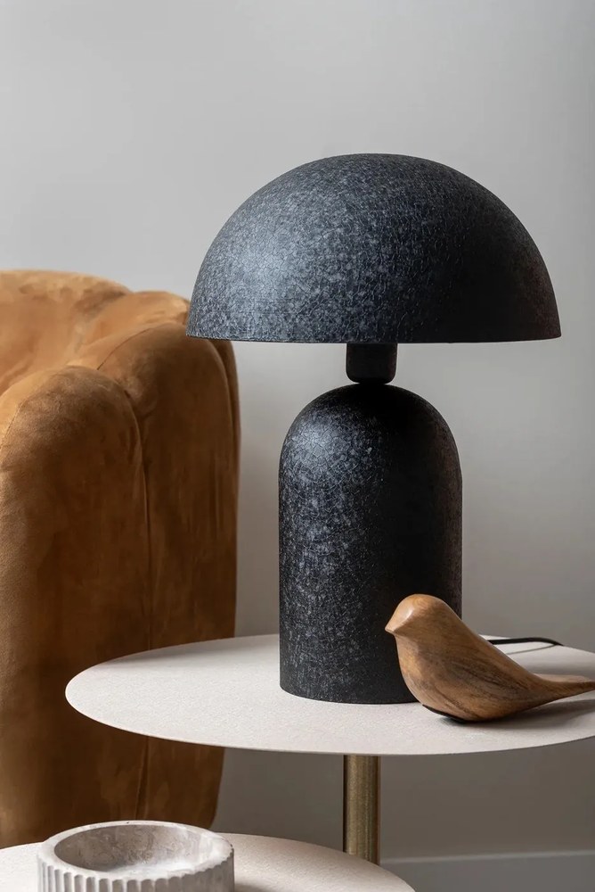 Lampada da tavolo nera (altezza 43 cm) Boaz - Leitmotiv