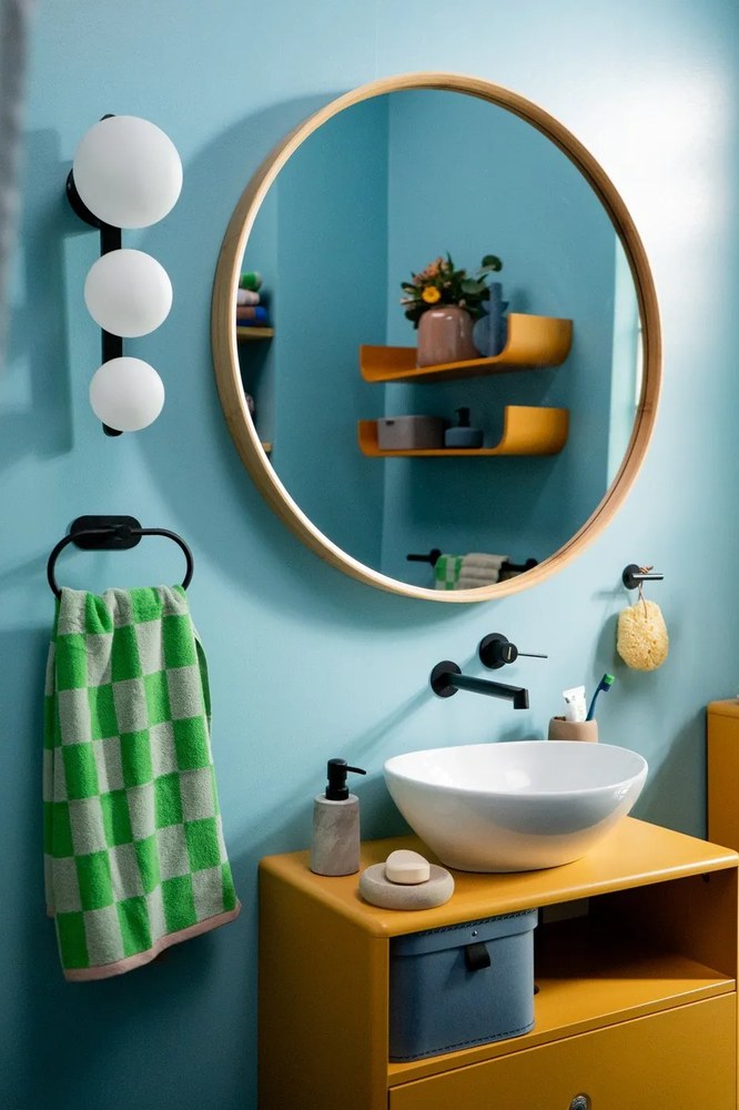 Asciugamano verde in cotone biologico 50x90 cm Retro - Mette Ditmer Denmark