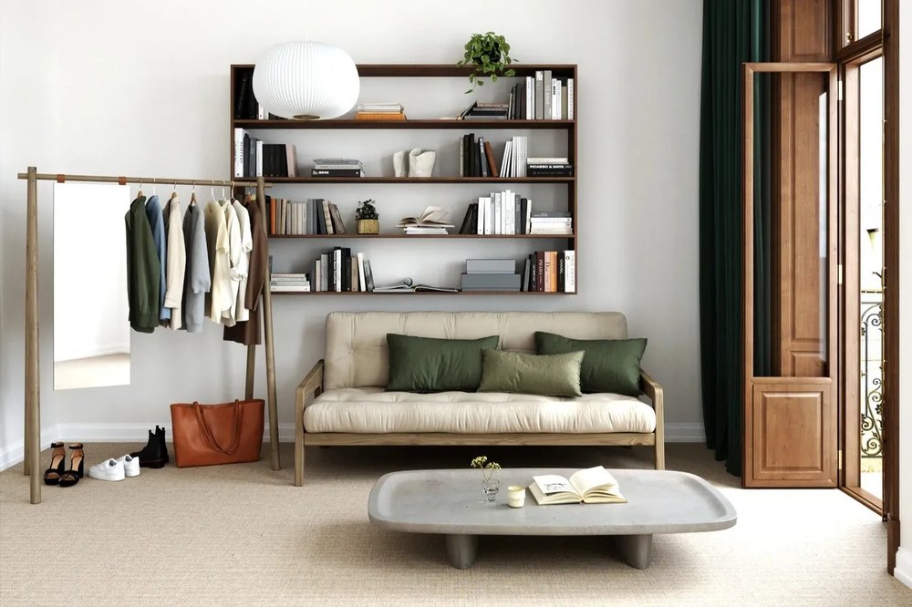 Appendiabiti in legno di pino marrone Hongi - Karup Design