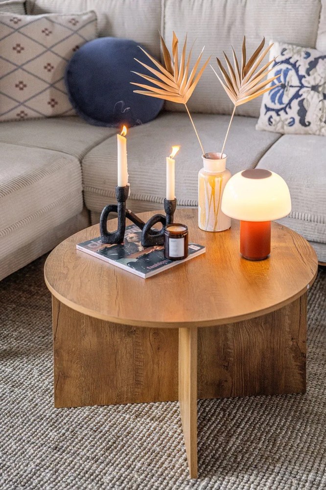 Divano angolare beige allungabile (con penisola a sinistra/a forma di "U") con rivestimento in velluto a coste Tori – Bonami Selection