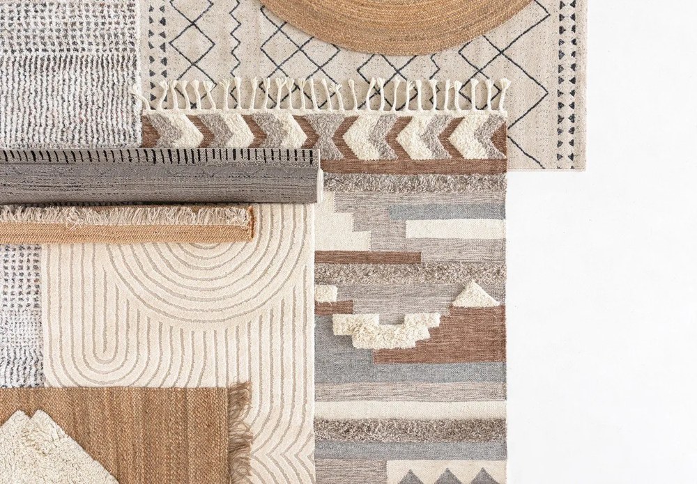 Tappeto marrone in iuta tessuto a mano 110x170 cm Lenny – Nattiot