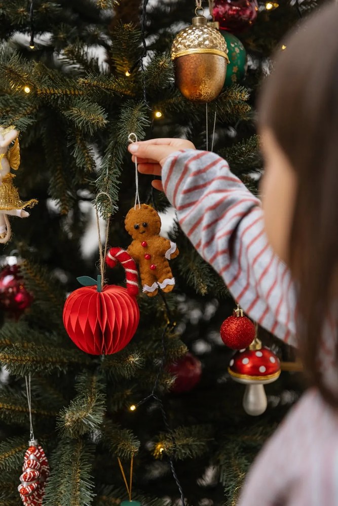 Decorazione per albero di natale in vetro fatta a mano 9 cm Mushroom – Sass &amp; Belle