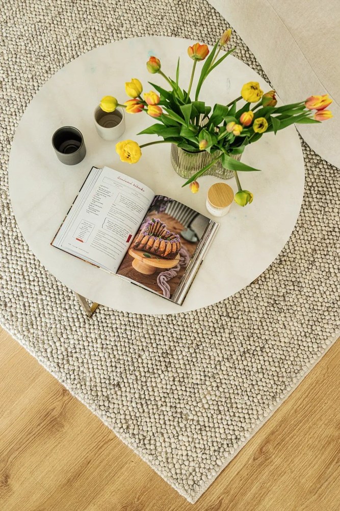 Tappeto in lana grigio chiaro 160x230 cm Minerals - Flair Rugs