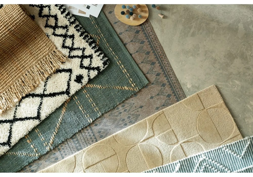 Tappeto in lana di colore naturale 160x230 cm Gigi - Flair Rugs