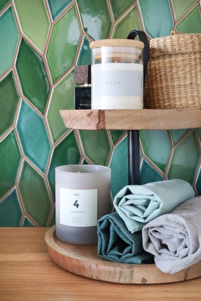 Candela profumata tempo di combustione 50 h No. 4 Lemon Verbena - ILLUME x Bloomingville