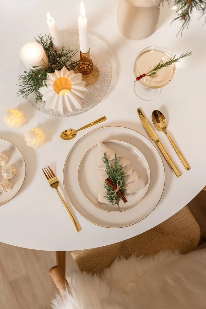 Posate in acciaio inox color oro 16 pezzi Avie - Premier Housewares