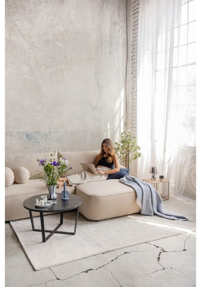 Tappeto grigio e crema 200x290 cm Zen - Bonami Selection