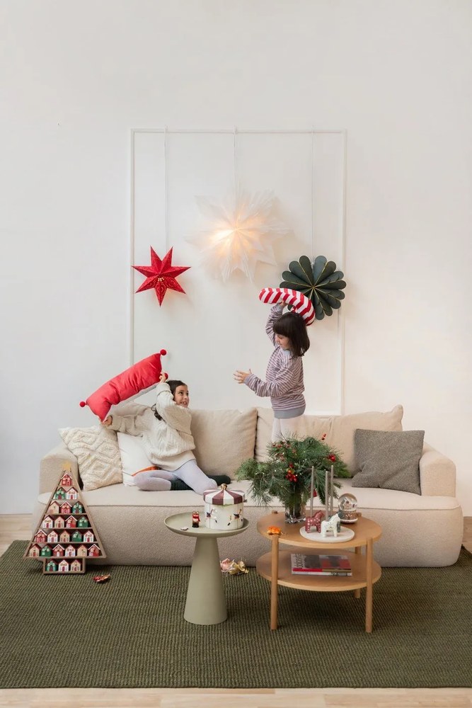 Tavolino in alluminio beige , ø 39,5 cm Ringar - White Label