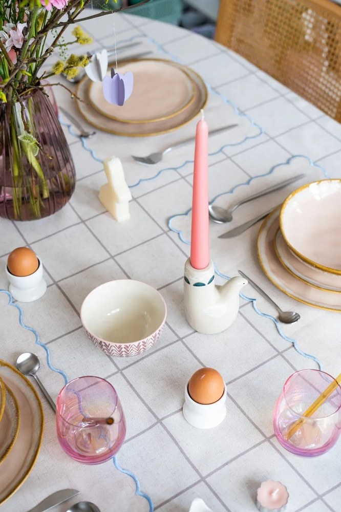 Candeliere in gres Trudy - Bloomingville