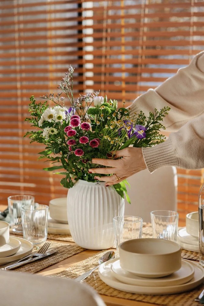 Set di piatti color crema in gres 18 pz Malia - Bonami Selection