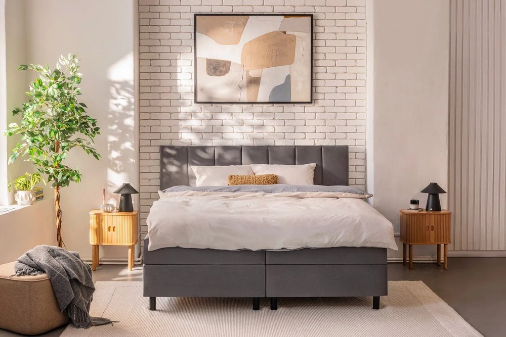 Poggiapiedi marrone chiaro Cube – Hübsch