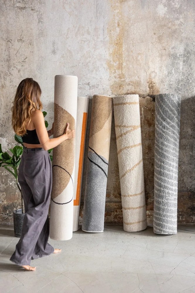 Tappeto beige 120x180 cm Abstracta – Universal