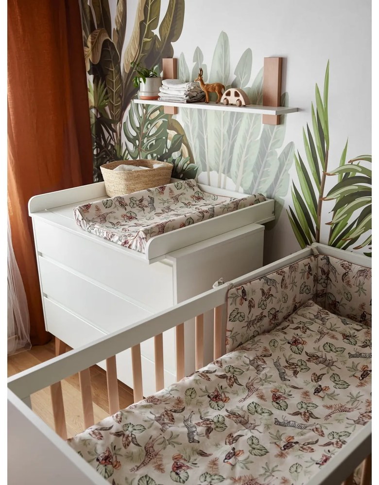 Cassettiera per bambini bianca , 100 x 92 cm Swing - Pinio