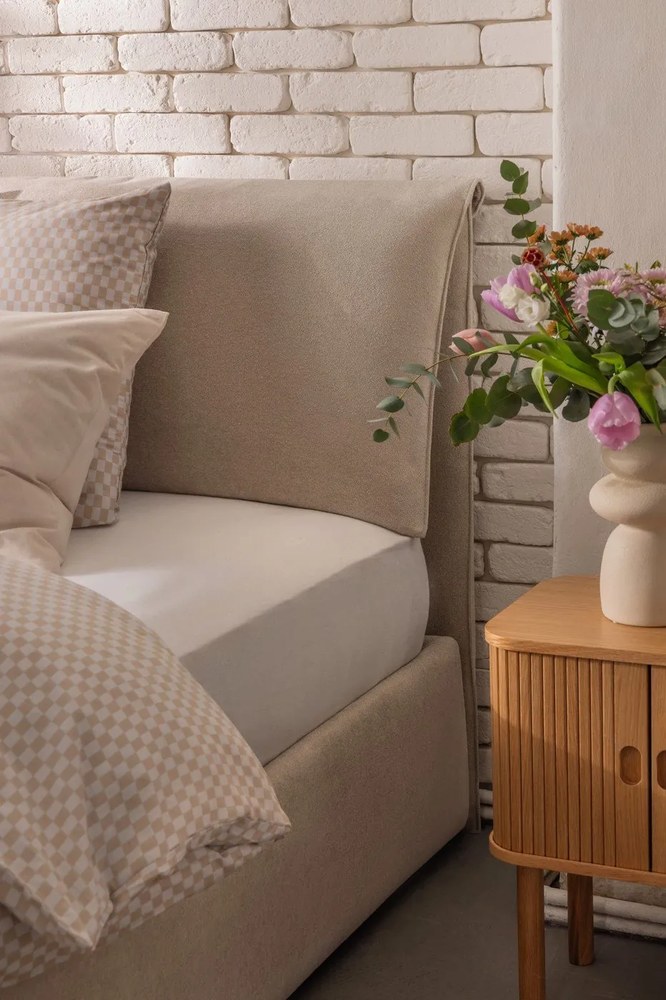 Vaso in gres crema (altezza 26,5 cm) - House Nordic