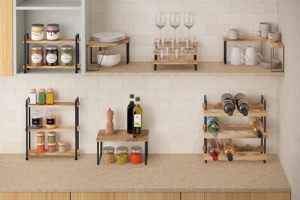 Portabottiglie per vino in legno numero di bottiglie 12 York – Metaltex