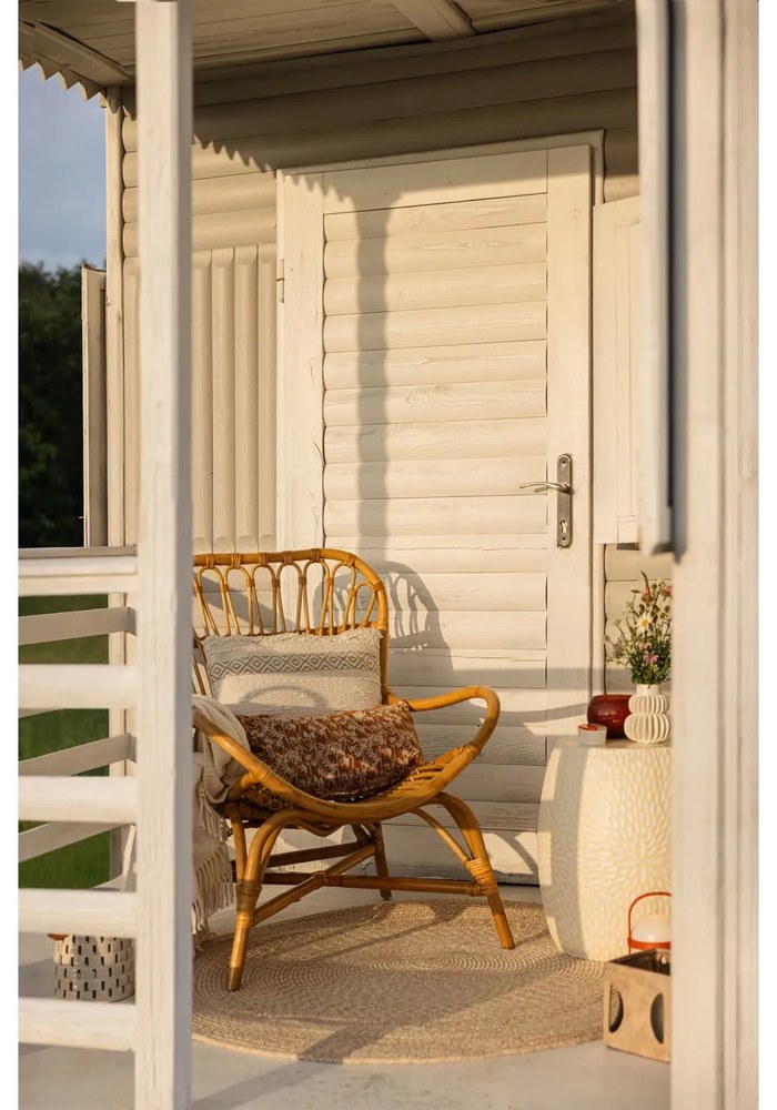 Tappeto beige , ø 120 cm Menorca - House Nordic